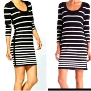 Rag & Bone B&W Striped Long Sleeve
Knit "Sara" Dress